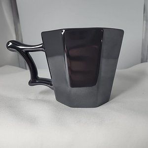 Starbucks Coffee Mug Iridescent Dimensional Gunmetal Gray 2013 Octagon 14 Oz